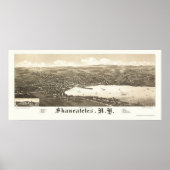 Skaneateles, NY Panorama Karte - 1884 Poster (Vorne)