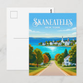 Skaneateles USA Postkarte (Vorne/Hinten)