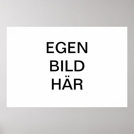Skapa egen Affisch/Poster med egen bild och text Poster (Vorne)