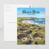 Skara Brae Schottland Postkarte (Vorne/Hinten)