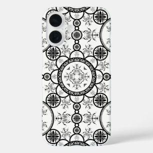 Skarabäus-Fliesenlinienmuster iPhone 16 Hülle