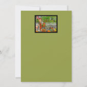 SKARECROW AM WEISSEN PICKET-ZENTRUM UND PUMPKINS EINLADUNG (Rückseite)