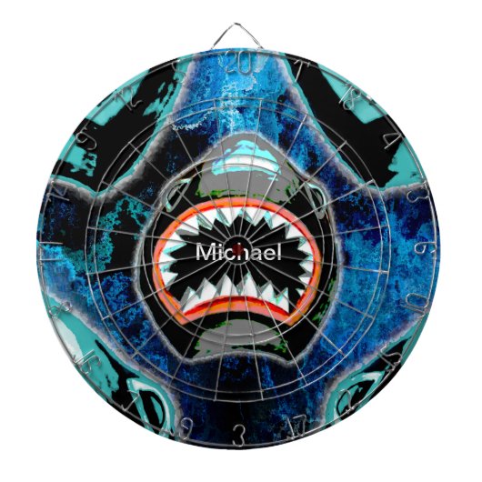 Skark Mania Funny Cartoon Illustration Dartscheibe (vorne)