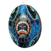 Skark Mania Funny Cartoon Illustration Dartscheibe (Vorderseite rechts)