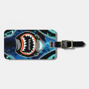 Skark Mania Funny Cartoon Illustration Gepäckanhänger