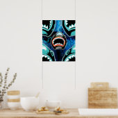 Skark Mania Funny Cartoon Illustration Poster (Küche)