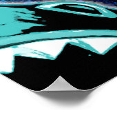 Skark Mania Funny Cartoon Illustration Poster (Ecke)