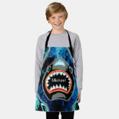 Skark Mania Funny Cartoon Illustration Schürze (Getragen)