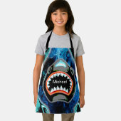 Skark Mania Funny Cartoon Illustration Schürze (Insitu)
