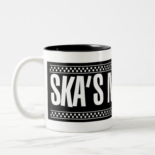 Skas nicht tot! - Weiß Zweifarbige Tasse (Links)