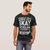 Skat Kartenspiel Design für einen Skatspieler T-Shirt (Vorne ganz)