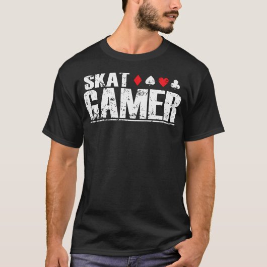 Skat-Spieler T-Shirt (Vorderseite)