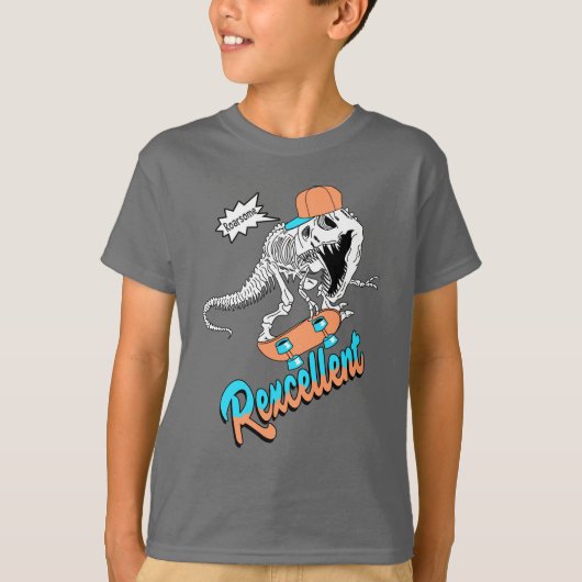 Skatboard Rex T-Shirt (Vorderseite)