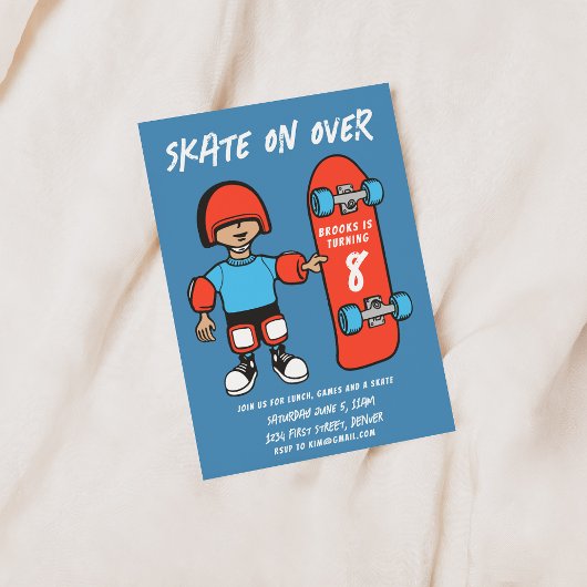 Skate auf über Skateboarding Theme Party Einladung