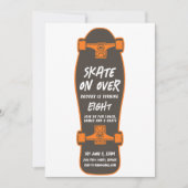 Skate auf über Skateboarding Theme Party Einladung (Vorderseite)