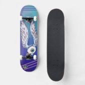 Skate Auge mit Flügeln Skateboard (Vorderseite)