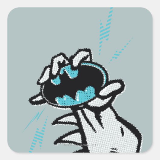 Skate Batman 2 Quadratischer Aufkleber (Vorderseite)