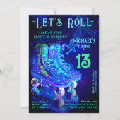 Skate Birthday Party Einladung (Vorderseite)