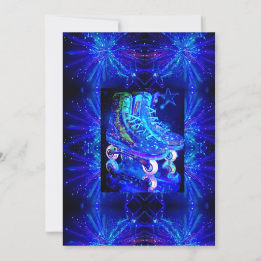 Skate Birthday Party Einladung (Rückseite)