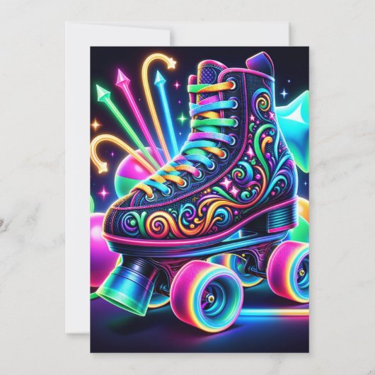 Skate Birthday Party Einladung (Rückseite)