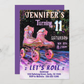 Skate Birthday Party Einladung (Vorne/Hinten)