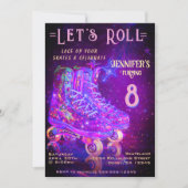 Skate Birthday Party Invitation Einladung (Vorderseite)