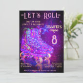 Skate Birthday Party Invitation Einladung (Stehend Vorderseite)