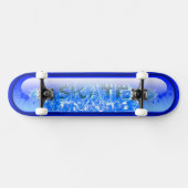 SKATE Blue Flame Skateboard (Horizontal)