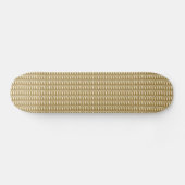 Skate Board Gold Ribbed Skateboard (Horizontal)
