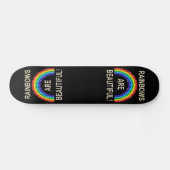 Skate Board Regenbows sind ein schöner Glitzer Skateboard (Horizontal)