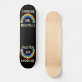Skate Board Regenbows sind ein schöner Glitzer Skateboard (Vorderseite)