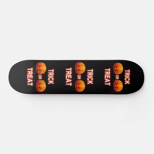 Skate Board Trick oder Treat Pumpkins Skateboard (Horizontal)