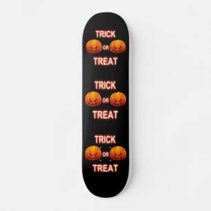 Skate Board Trick oder Treat Pumpkins Skateboard