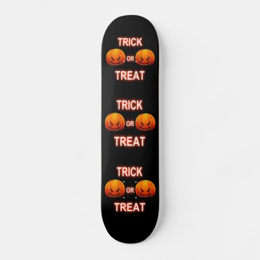 Skate Board Trick oder Treat Pumpkins Skateboard (Vorderseite)