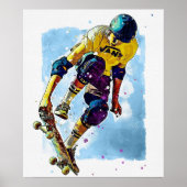 Skate Boarding 20" x 24" Poster (Vorne)