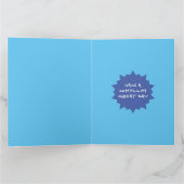 Skate Boarding Silhouette Personalisiert Geburtsta Karte (Innenseite)