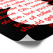 Skate: brandneuer Schlüssel Poster (Ecke)