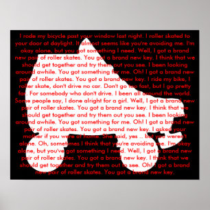 Skate: brandneuer Schlüssel Poster