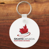 Skate Canada Northern Ontario Logo Schlüsselanhänger (Vorderseite)