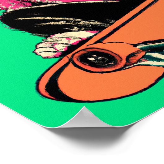 Skate Cat 01 - Dreh es! Poster (Ecke)