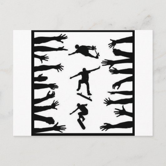 Skate Crowd Postkarte (Vorderseite)