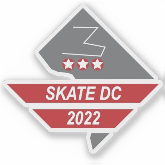 Skate DC 2022 Weekend Sticker (Vorderseite)