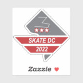 Skate DC 2022 Weekend Sticker (Blatt)