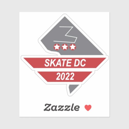 Skate DC 2022 Weekend Sticker (Blatt)
