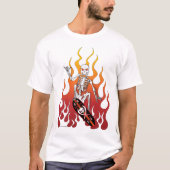 "Skate Death" T - Shirt der Männer mit langem Schl (Vorderseite)