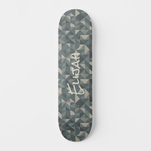 Skate-Deck für personalisierte geometrische Tile Skateboard (Vorderseite)