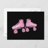 Skate der Hot-Pink-Rollen Postkarte (Vorne/Hinten)