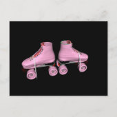 Skate der Hot-Pink-Rollen Postkarte (Vorderseite)