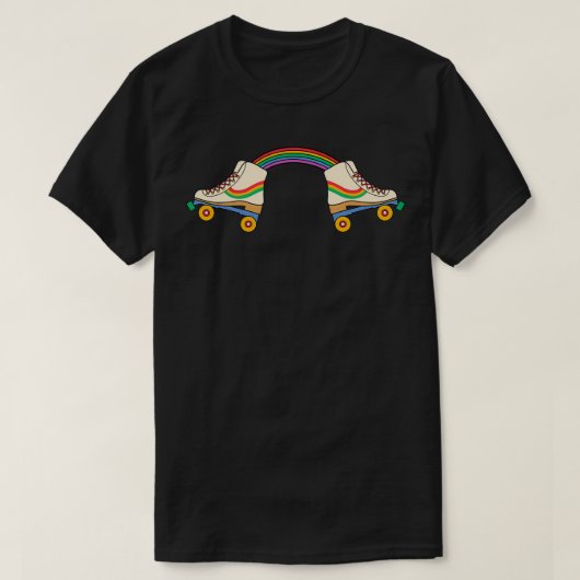 Skate der Regenbogenwalze T-Shirt (Design vorne)