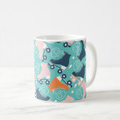 Skate der Retro-Roller: Vintage Kassette Kaffeetasse (VorderseiteRechts)